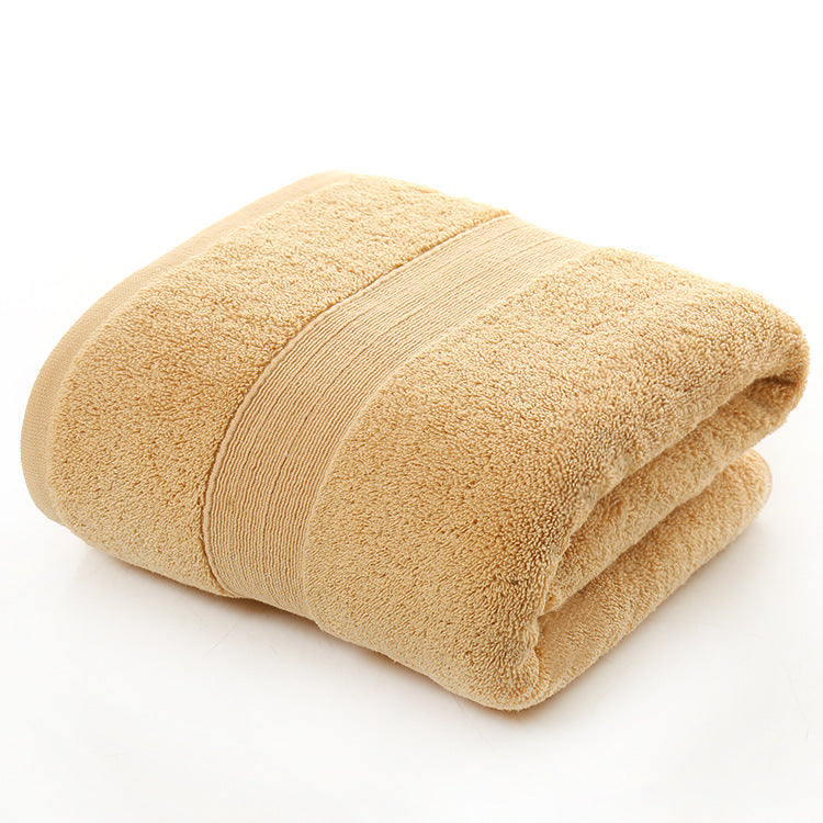 Cotton thickened plain colored bath towel - One Red Hill